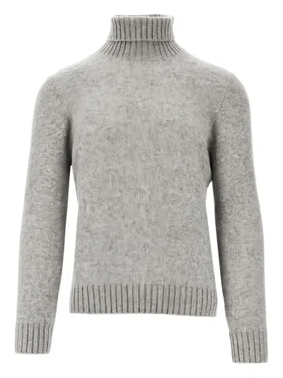 Piacenza Cashmere Roll-neck Sweater In Gray