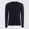 Piacenza Cashmere Crew-neck Cashmere-silk Blend Sweater In Blue