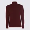 Piacenza Cashmere Turtleneck Ribbed-cuffs Sweater In Red