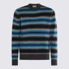 Piacenza Cashmere Multicolor Wool Knitwear In Blue