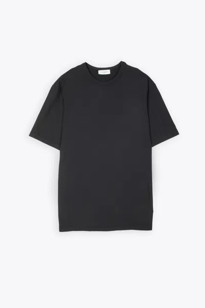 Piacenza Cashmere T-shirt Black Lightweight Cotton T-shirt In Nero