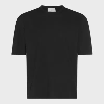 Piacenza Cashmere T-shirt E Polo Nero In Black