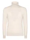 Piacenza Cashmere Turtleneck Ribbed-hem Sweater In Neutral
