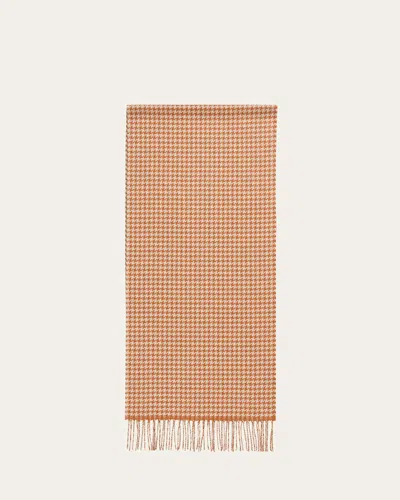 Piacenza Men's Silk And Cashmere Houndstooth Fringe Scarf