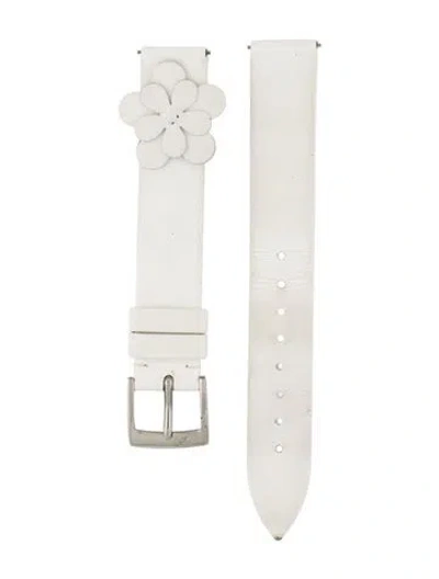 Pre-owned Piaget 14mm Watch Strap In White