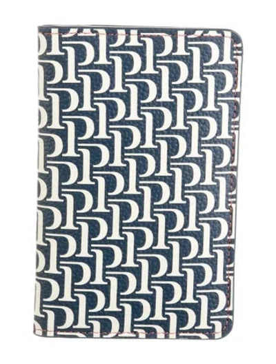 Pre-owned Piaget 150th Anniversary Passport Holder Leather Bifold Wallet W/ Tags In Blue