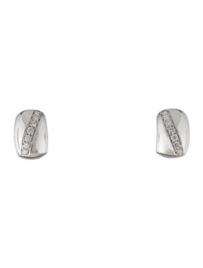 Pre-owned Piaget 18k Diamond Earclips In Multi