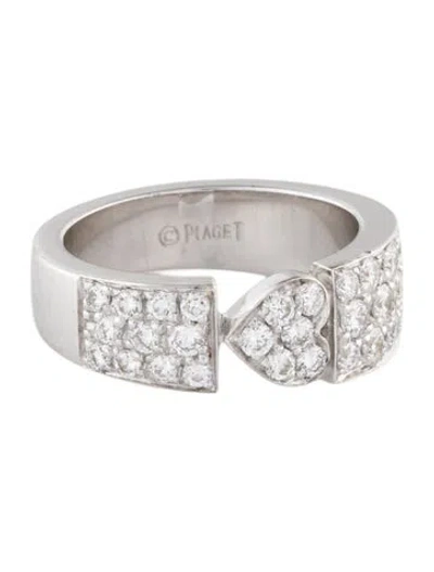 Pre-owned Piaget 18k Diamond Heart Band In Multi