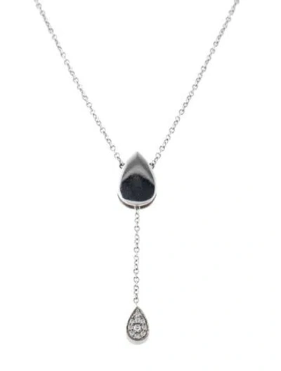 Pre-owned Piaget 18k Diamond Lariat Necklace, 16.75" In Multi