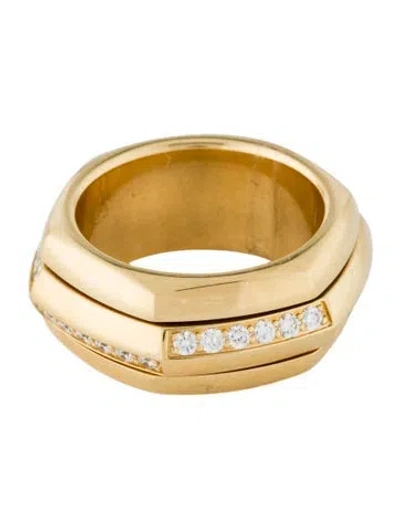 Pre-owned Piaget 18k Diamond Possession Band Ring In Multi