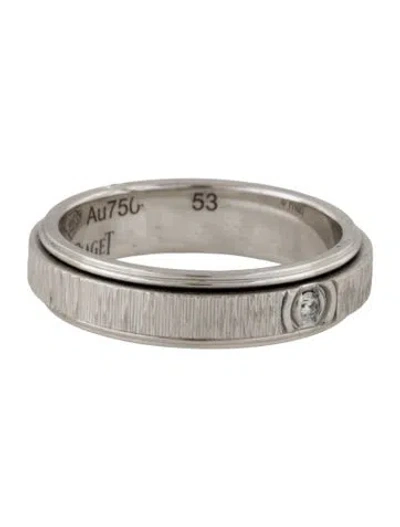 Pre-owned Piaget 18k Diamond Possession Band Ring In Multi