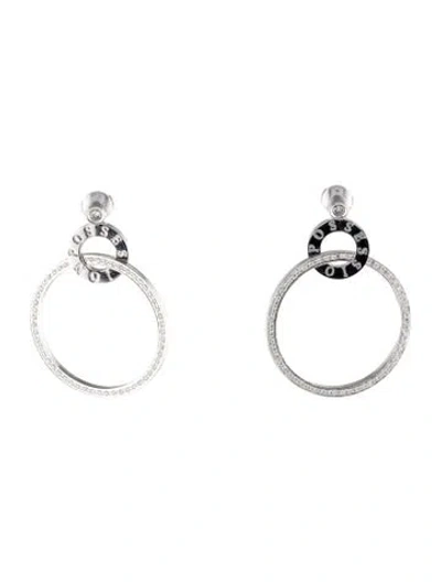 Pre-owned Piaget 18k Diamond Possession Drop Earrings In Multi