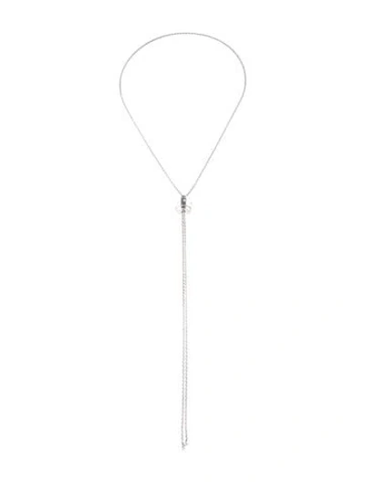 Pre-owned Piaget 18k Diamond Possession Lariat Necklace, 29" In Multi