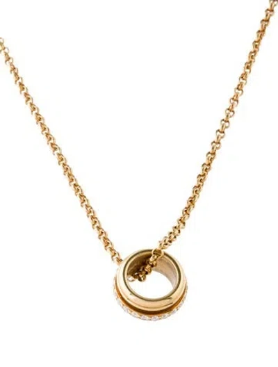 Pre-owned Piaget 18k Diamond Possession Pendant Necklace, 18" In Multi