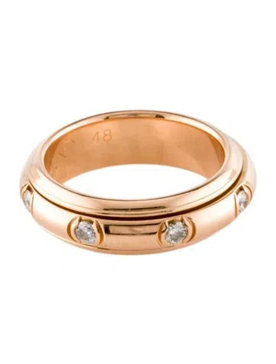 Pre-owned Piaget 18k Diamond Possession Spinning Band In Multi