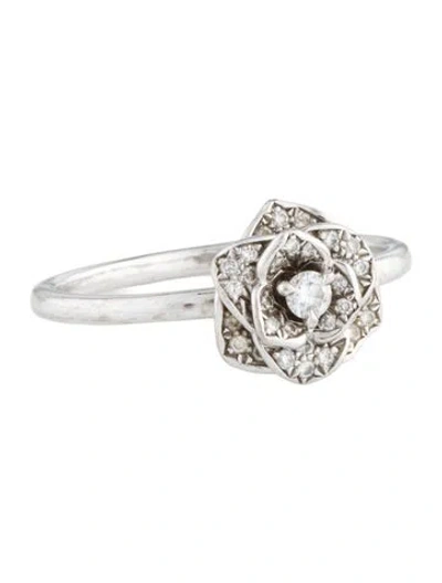 Pre-owned Piaget 18k Diamond Rose Ring In Multi