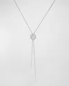 Piaget 18k White Gold & Diamond Rose Lariat Necklace