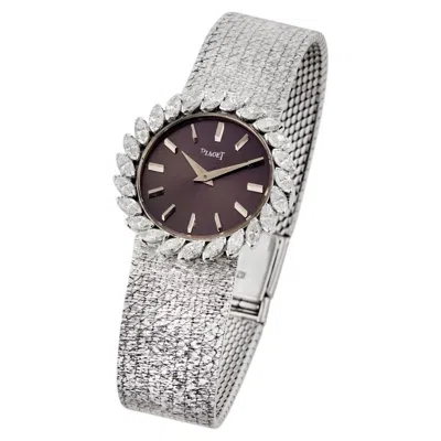 Pre-owned Piaget 18k White Gold Diamond Watch, Circa 1970, 3 Carats