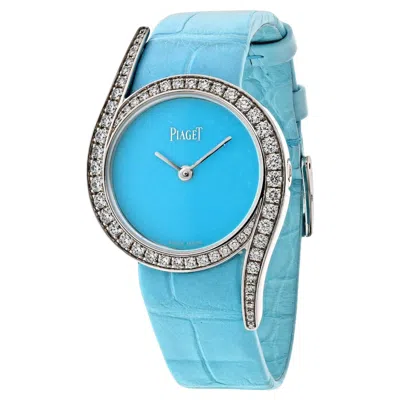 Pre-owned Piaget 18k White Gold Limelight Gala Turquoise 32mm Dial Watch