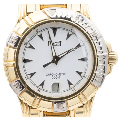 Pre-owned Piaget 18k Yellow Gold Automatic Diver – 200m Chronomètre, Ref. 25020 N551d