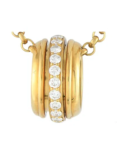 Pre-owned Piaget 18k Yellow Gold Diamond-embellishment Necklace