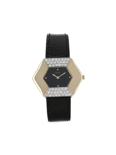 Pre-owned Piaget 1980  Vintage 35mm In Black