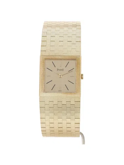 Pre-owned Piaget 1980 Vintage 18mm Watch In Gold