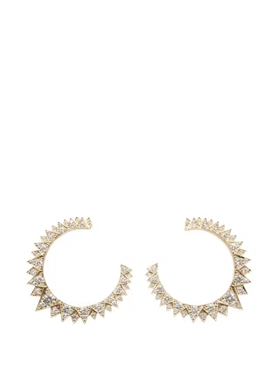 Pre-owned Piaget 2010s Sunlight Diamond Earrings In Gold