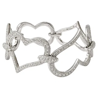 Pre-owned Piaget 6 Carat 18k White Gold Diamond Bracelet