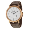 PIAGET PIAGET ALTIPLANO AUTOMATIC SILVER DIAL BROWN LEATHER MEN'S WATCH G0A38131