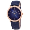 PIAGET PIAGET ALTIPLANO BLUE DIAL "60TH ANNIVERSARY LIMITED EDITION" AUTOMATIC MEN'S 18K ROSE GOLD WATCH G0