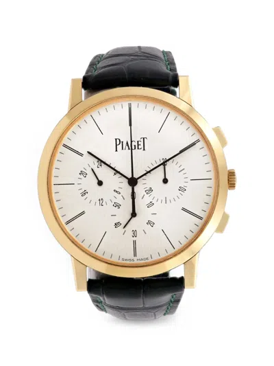 Pre-owned Piaget Altiplano Chronograph 41mm Watch In White