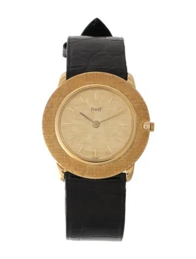 Pre-owned Piaget Altiplano Ultra-thin Linen Watch In Multi