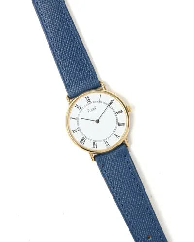 Pre-owned Piaget Classic 30mm Ref. 8025 Ca 1989 18k Watch In White