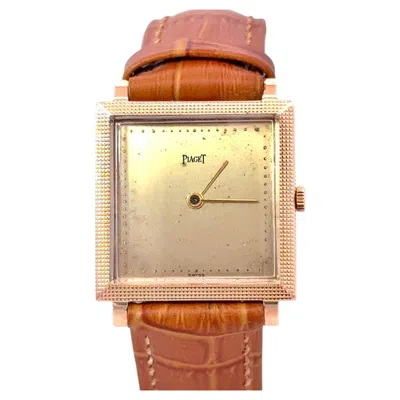 Pre-owned Piaget Clous De Paris 18k Gold Watch With Original Buckle In Multi