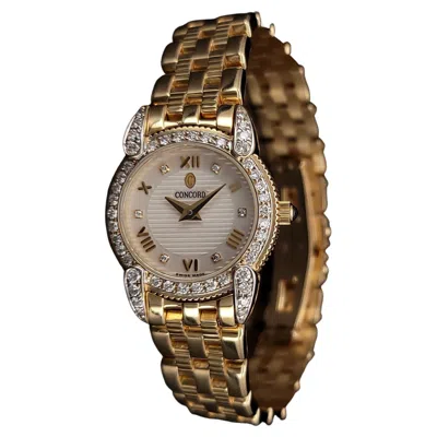 Pre-owned Piaget Concord Impresario 18k Gold Diamond Watch In Multi