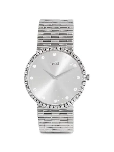 Pre-owned Piaget Dancer Diamond 32mm Watch In Silver