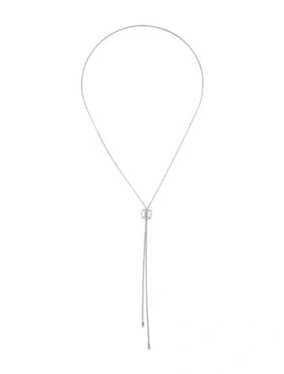 Pre-owned Piaget Diamond Adjustable Bolo Necklace, 30" In Multi