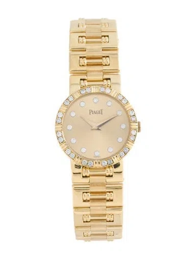 Pre-owned Piaget Diamond Bezel Cocktail Watch, 24mm In Multicolor