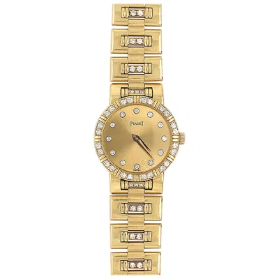 Pre-owned Piaget Diamond Gold Lady's Watch In Multi