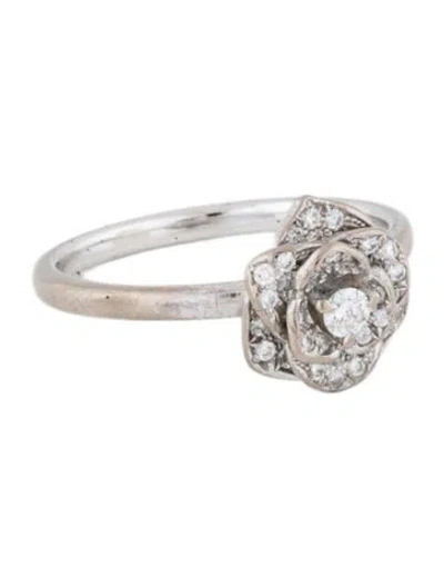 Pre-owned Piaget Diamond Rose Ring In Multicolor
