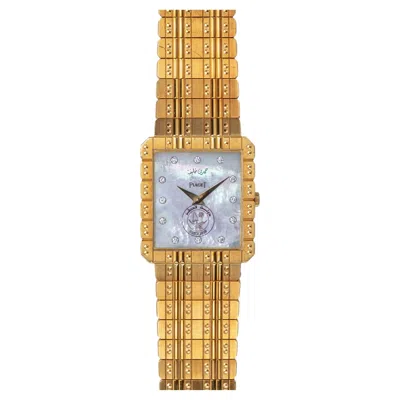 Pre-owned Piaget Emblem Of Qatar Protocole 81563 C573 Mop Diamond Dial 18k Yg Piece Unique In Multi