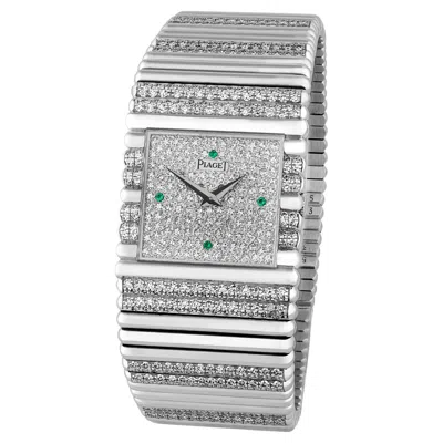Pre-owned Piaget Emperador White Gold And Diamond Watch