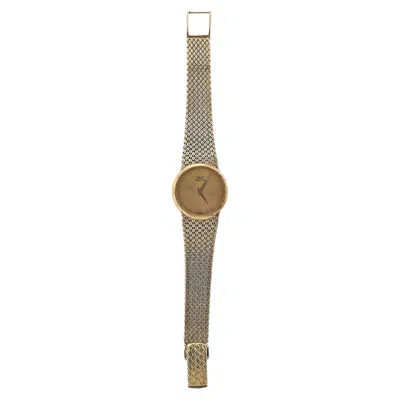 Pre-owned Piaget Gold Backwind Watch In Multi