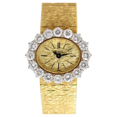Pre-owned Piaget Haute Joaillerie 18k Gold & Diamond Watch, Ref. 3867 A 6, Cal. 9n, 1970s In Multiple