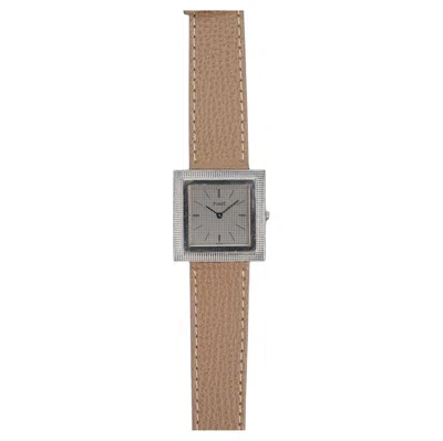 Pre-owned Piaget Hobnail Watch In 18k White Gold & Silver, 1970s