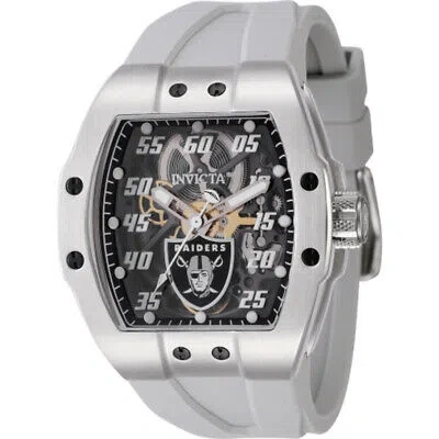 Pre-owned Piaget Invicta Nfl Las Vegas Raiders Automatic Black Dial Men's Watch 45057