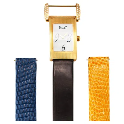 Pre-owned Piaget Ladies  Miss Protocole 17mm 5322 18k Yellow Gold Diamond Quartz Watch