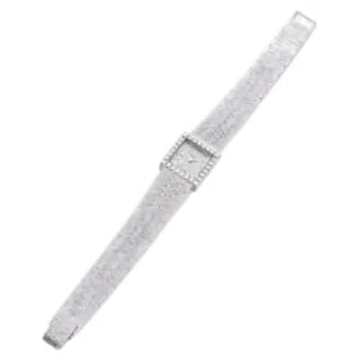 Pre-owned Piaget Lady's Diamond-set 18k White Gold Bracelet Watch