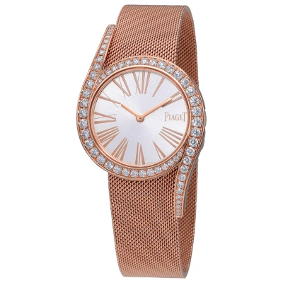 Piaget Limelight Gala Silver Dial 18kt Rose Gold Ladies Watch G0a41213 In Neutral